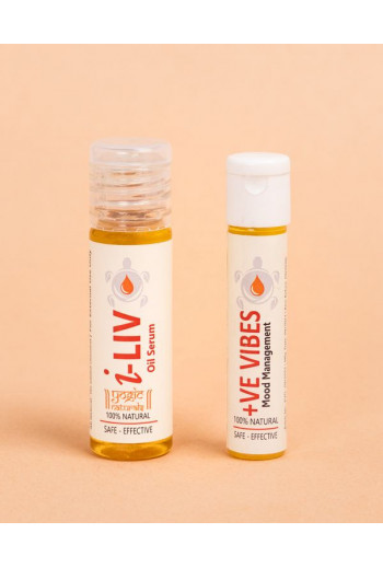 i-Liv (25 ml) , +ve Vibes (9ml)- Anxiety and Stress Combo| External Use Serums